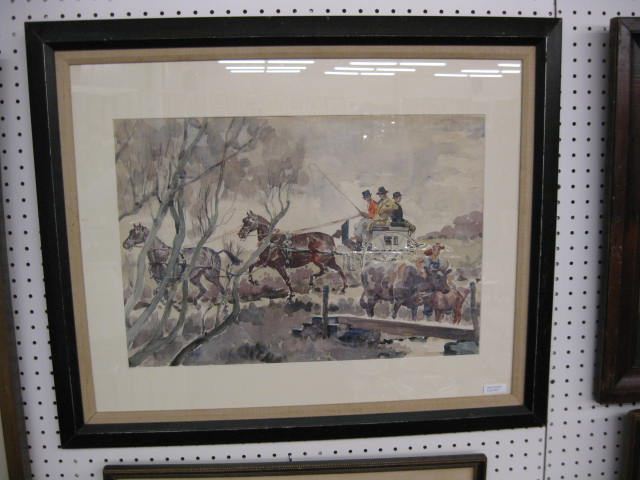 Harold Breul Watercolor of a ''Go