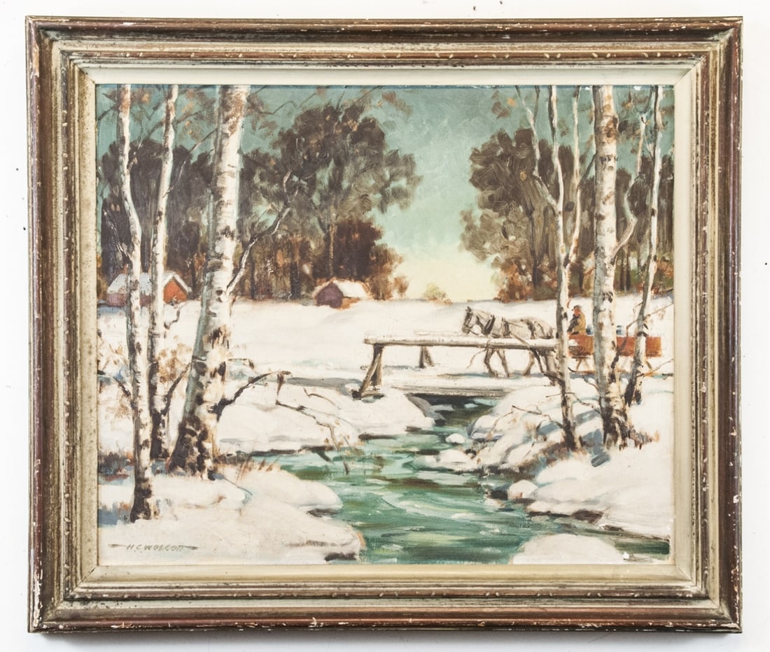 HAROLD C. WOLCOTT SIGNED OIL