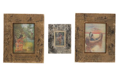HAROLD COPPING HIAWATHA FRAMED