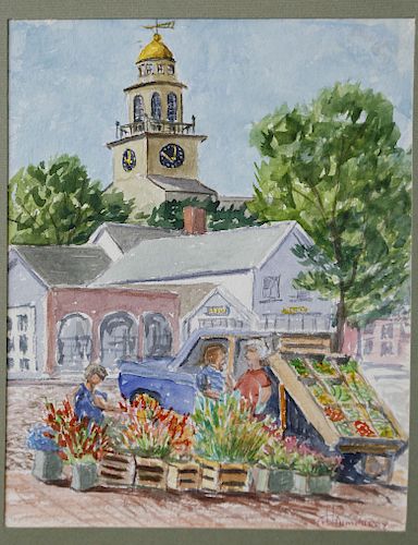 HAROLD HUMPHREY WATERCOLOR ON PAPER