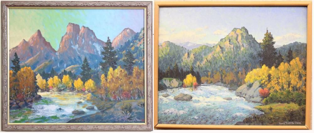 HAROLD SKENE TWO OILS ON