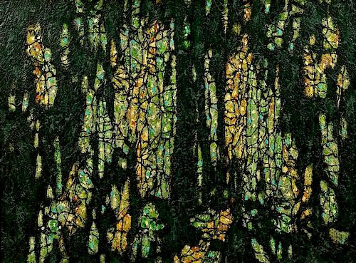 HAROLD WAHL LARGE ABSTRACT,