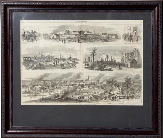 Harper's Weekly feature the Burning