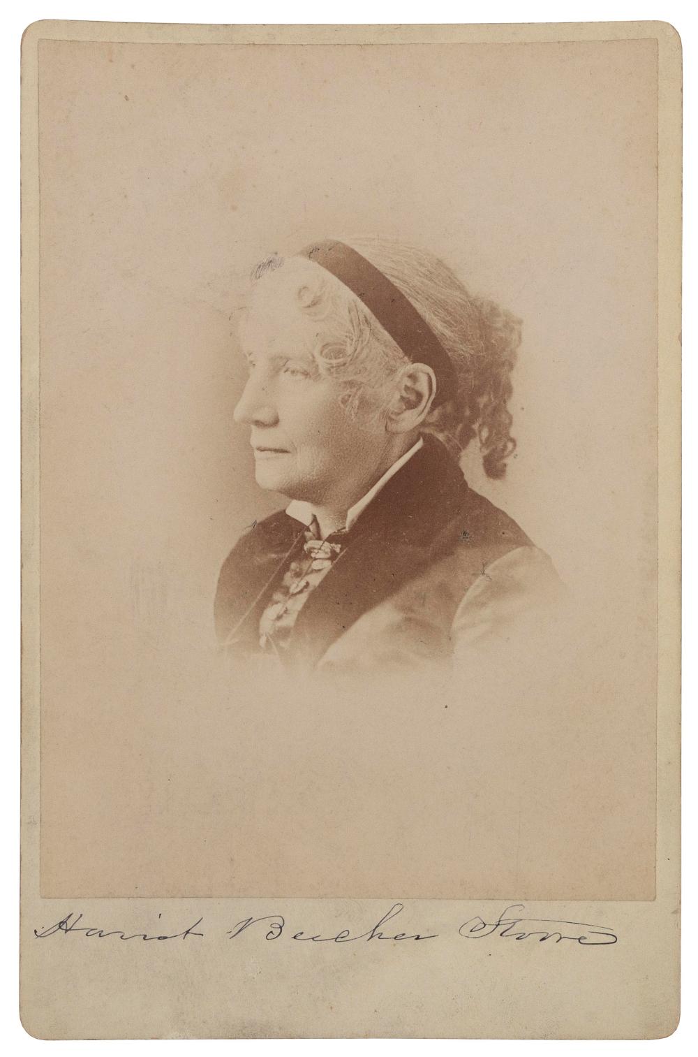 HARRIET BEECHER STOWE SIGNED