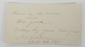 HARRIET BEECHER STOWE SIGNED L