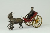 HARRIS GOAT CART Cast iron orn