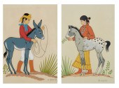 HARRISON BEGAY, A PAIR OF NAVA