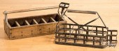 HARRISONS METAL MILK CARRIER,