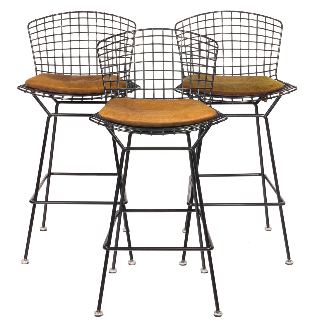 HARRY BERTOIA BAR STOOLS, SET OF