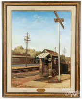 HARRY DEVLIN OIL PAINTING<br>H