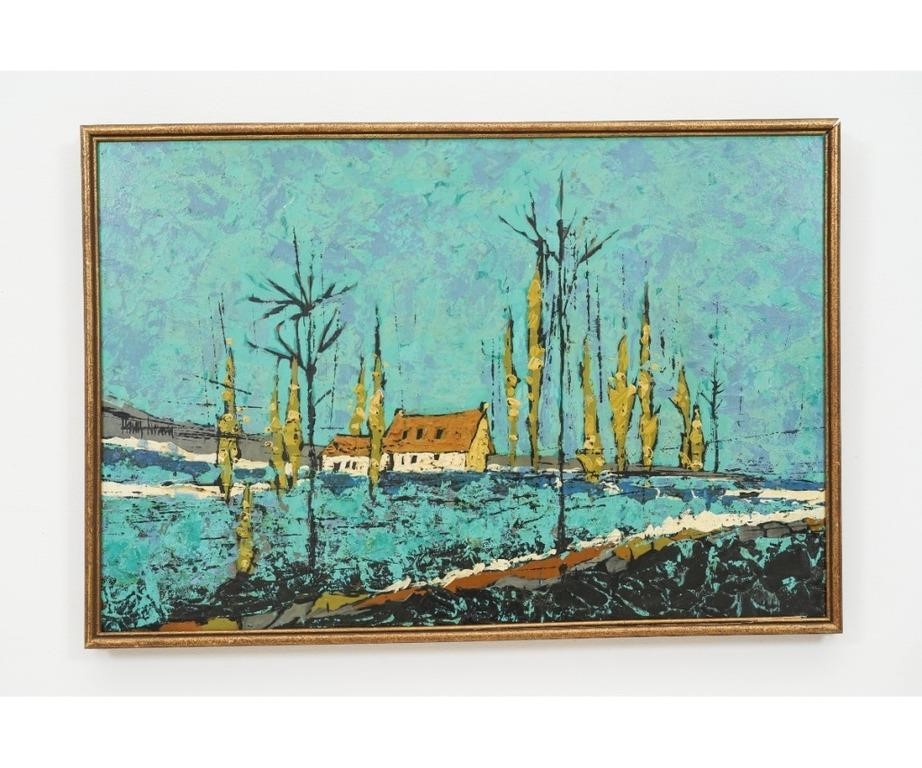 Harry Dunn (1929-1998, PA) oil on