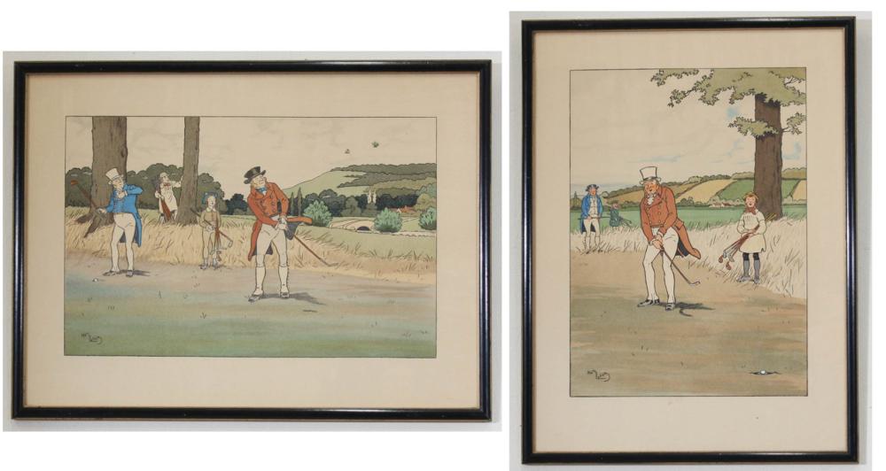 HARRY ELIOTT TWO GOLF STENCIL