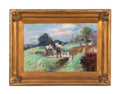HARRY FIDLER 'SHEEP WASHING' O