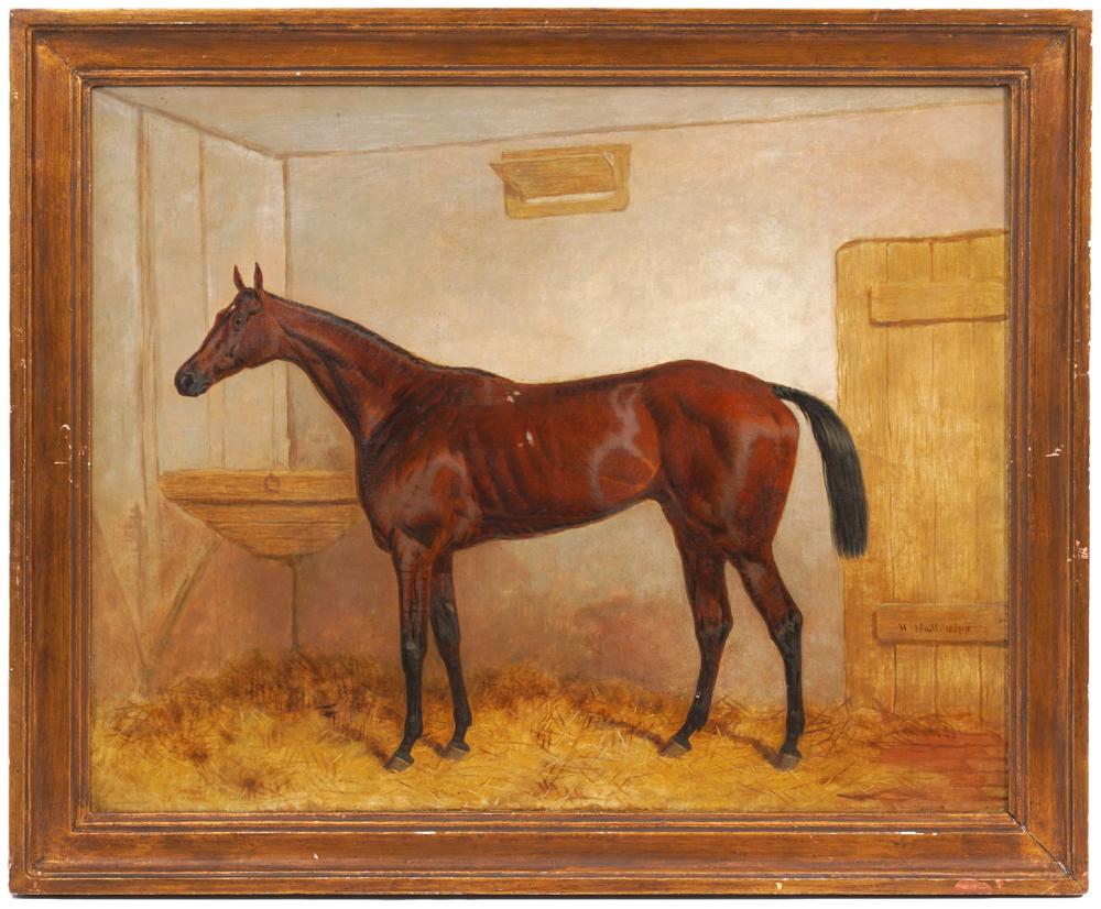 HARRY HALL 'GLADIATOR' HORSE OIL ON