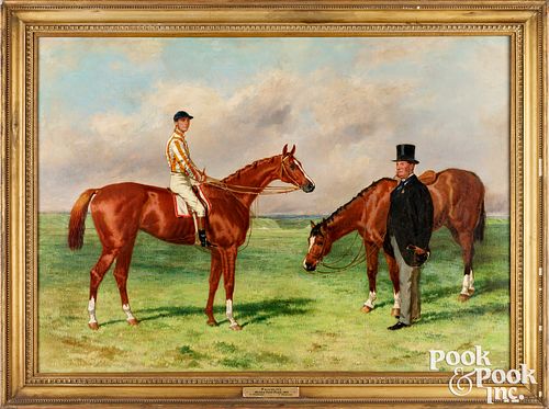 HARRY HALL OIL ON CANVAS OF A