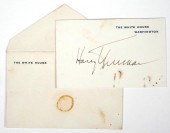 HARRY S TRUMAN SIGNATURE AS PR