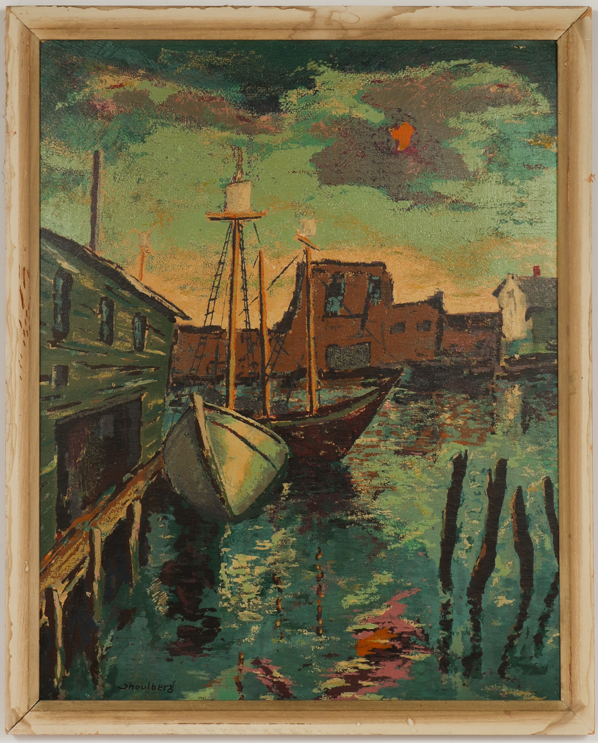 HARRY SHOULBERG "GLOUCESTER HARBOR"
