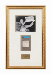 HARRY S.TRUMAN SIGNED CUT DOCU
