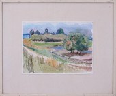 HARRY WIDMAN WATERCOLOR ON PAP