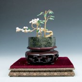HARSTONE, PEARL & GOLD MINIATU