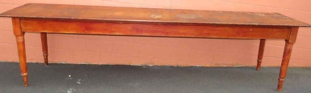 HARVEST TABLEca. 1840; large elm