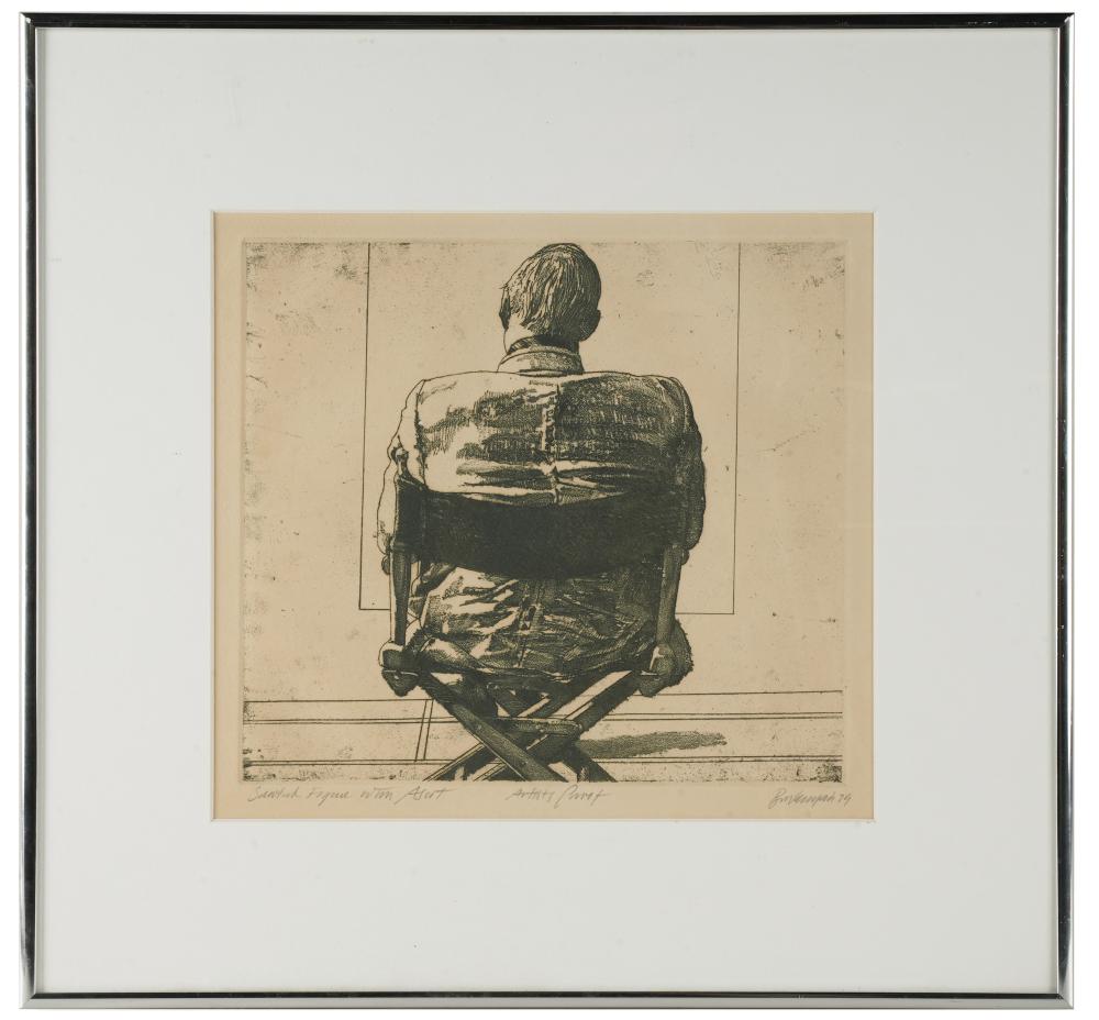 HARVEY BREVERMAN (B. 1934): "SEATED