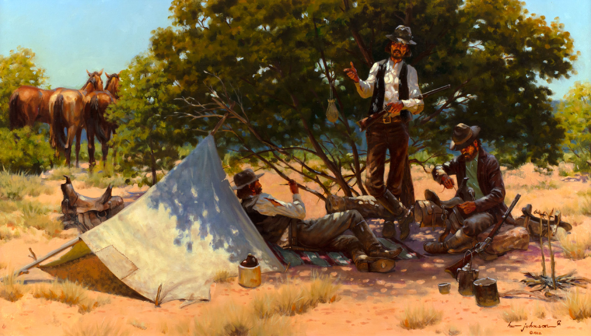 HARVEY JOHNSON (1921-2005), CAMP OF