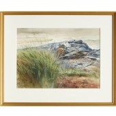 HARVEY KIDDER, WATERCOLOR ON P