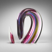 Harvey Littleton. Ruby Sliced