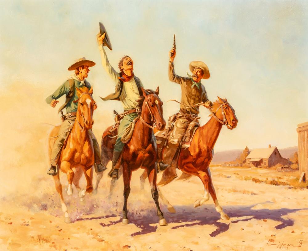 HARVEY WILLIAM JOHNSON, RIDIN TO