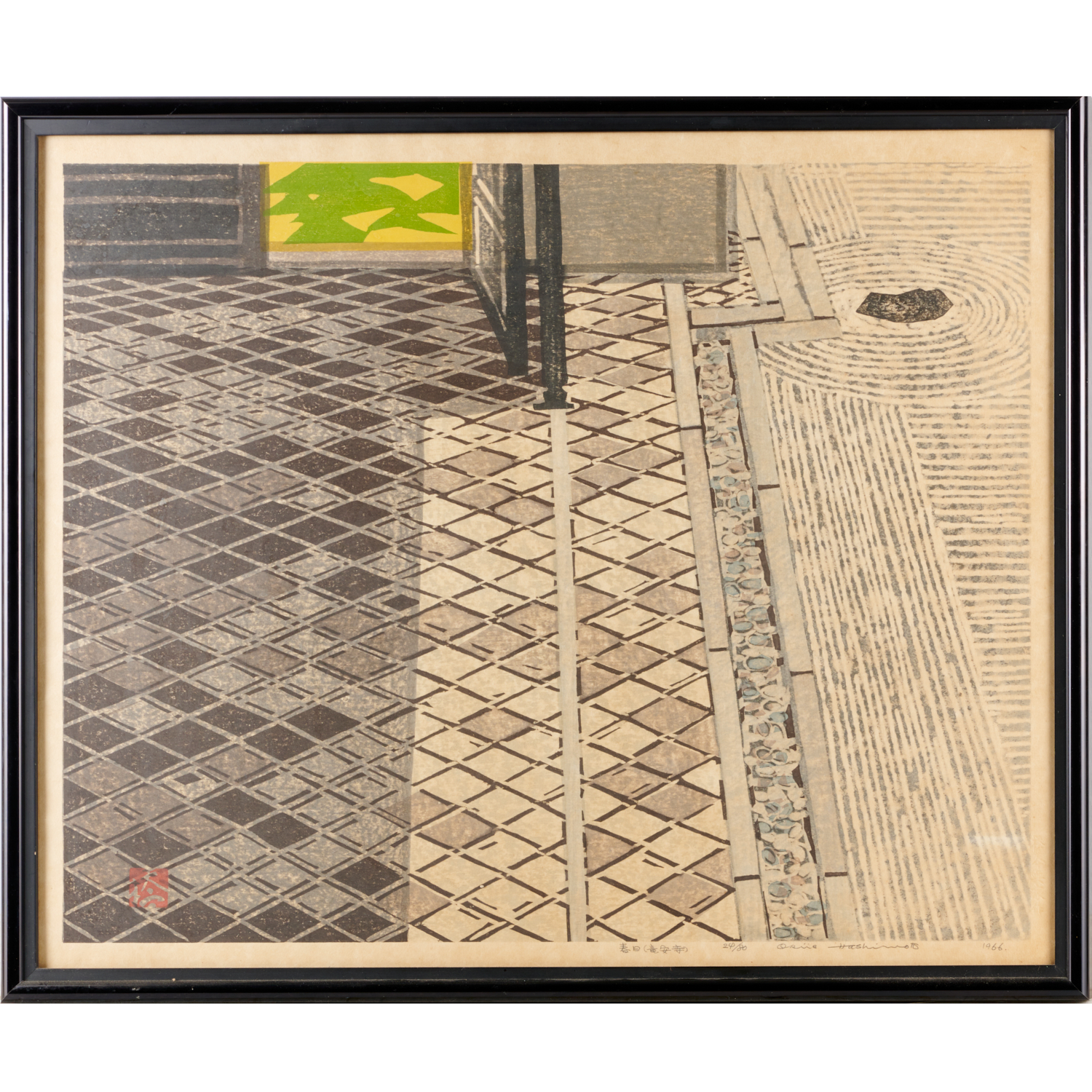 HASHIMOTO OKIIE, COLOR WOODCUT ON