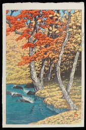 HASUI KAWASE "AUTUMN AT OIRASE