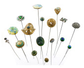 HATPINS: SEVENTEEN ANTIQUE AND