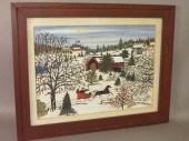 HATTIE BRUNNER FRAMED WATERCOL