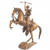 HAUSA-FULANI. WARRIOR ON HORSE