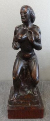 HAUSER Alonzo. Bronze of a Wom