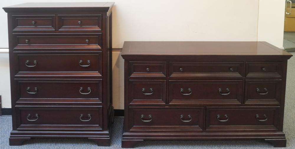 HAVERTY'S MAHOGANY DRESSER AND TALL