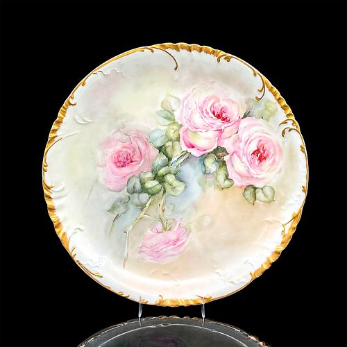 HAVILAND FRANCE PLATE, PINK