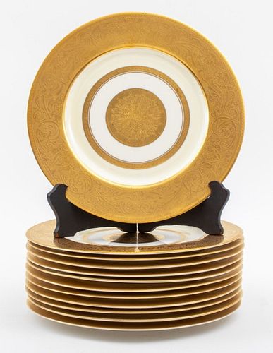 HAVILAND GOLD-ENCRUSTED SERVICE