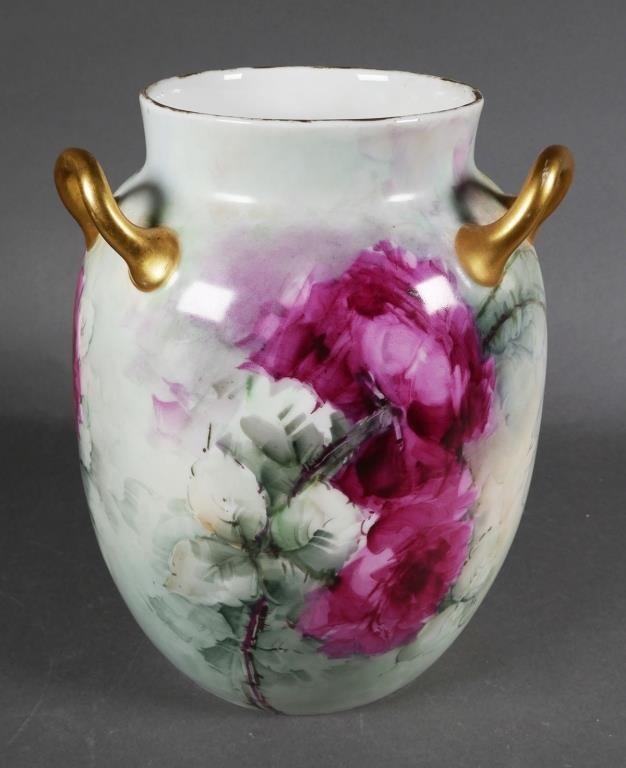HAVILAND LIMOGES LARGE 3-HANDLE