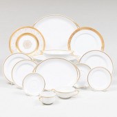 HAVILAND WHITE GLAZED GILT DEC