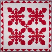 HAWAIIAN ANTHURIUM APPLIQUE QU