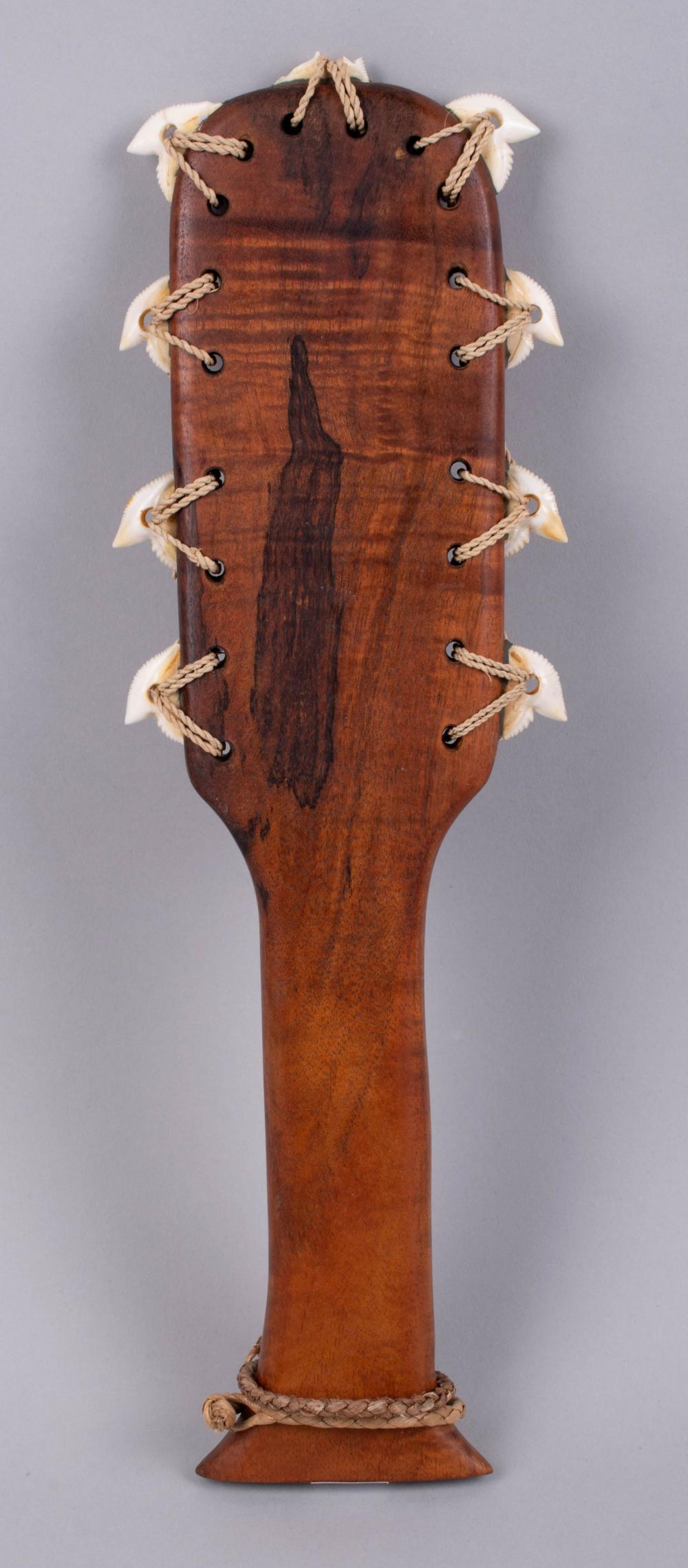 HAWAIIAN KOA WOOD WAR CLUB WITH