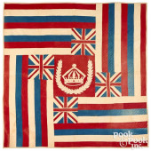 HAWAIIAN MONARCHY FLAG QUILT<b