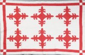 HAWAIIAN RED AND WHITE APPLIQU