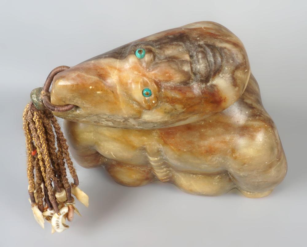 HAWAIIAN STONE FIGURAL SCULPTURE