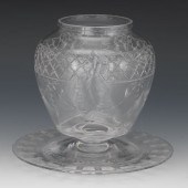 HAWKES CRYSTAL BALUSTER VASE W