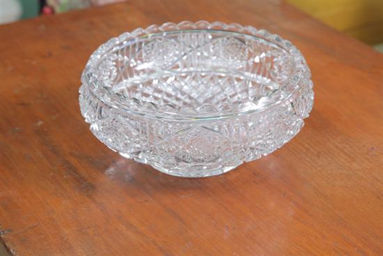 HAWKES CUT GLASS BOWL. With diamond