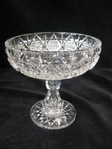 Hawkes Cut Glass Compote
