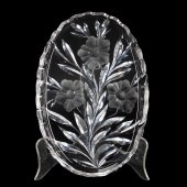 HAWKES CUT & INTAGLIO FLORAL M